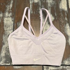 Nike Dri-Fit Seamless Sports Bra – Light Lavender – Size Small